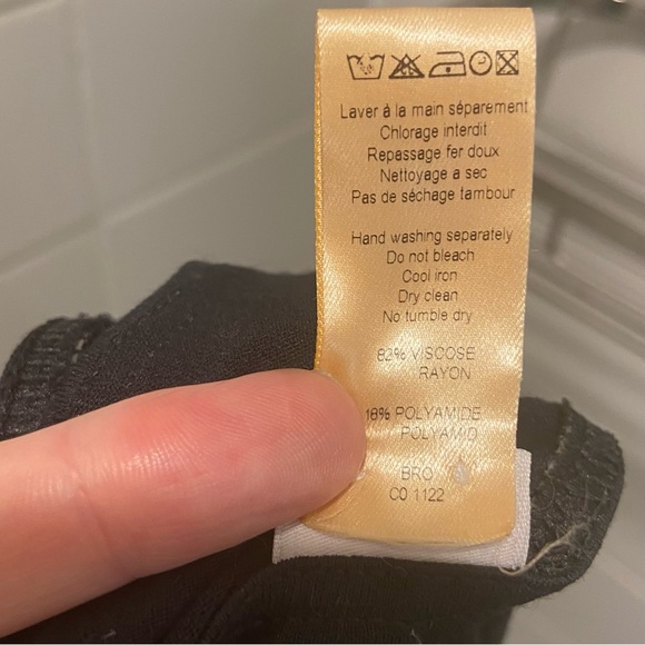 Eres - Bandeau Coverup - Black - 82% Rayon 18% Polyamide - Designer Size T1 - Picture 11 of 14